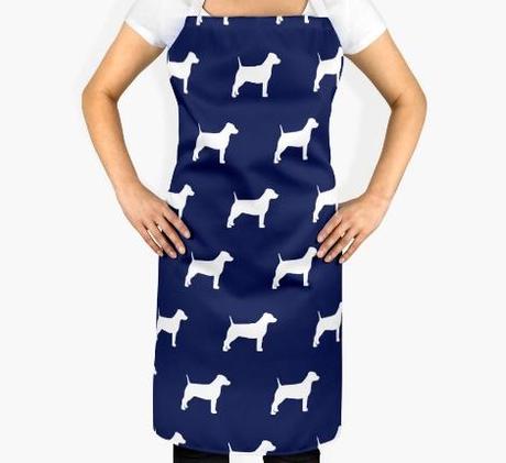 A dog print apron 
