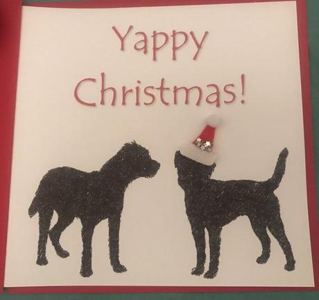 Handmade Dog Christmas Card