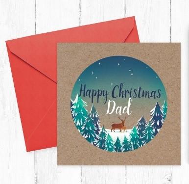 Handmade Christmas Card for Dad