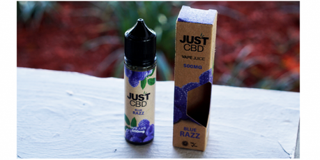 JustCBD Blue Razz CBD Vape Juice Review