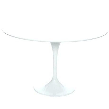 tulip base only pedestal side table white style diameter with black chairs