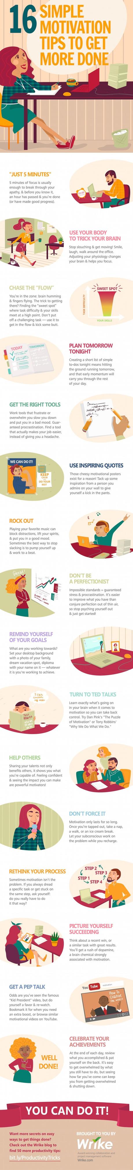 16 Simple Motivation Tips to Get More Done 16 Simple Motivation Tips to Get More Done