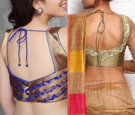 10 Stunning latest back neck blouse designs – Tips Clear Blog