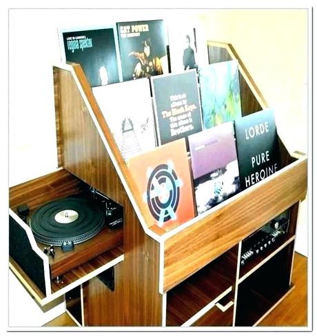 record player rack receiver vintage holder needle stand art for