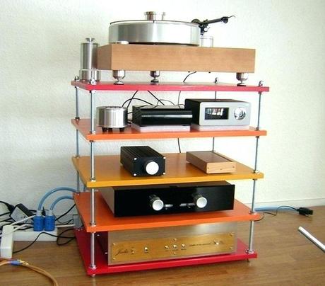 record player rack receiver stand