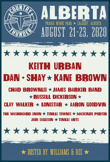 Country Thunder Alberta Announces 2020 Lineup!