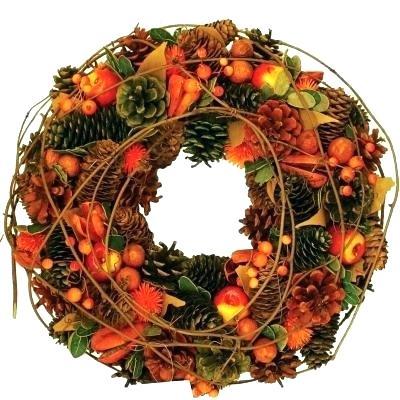 indoor floral wreaths decorating pumpkins for fall outdoor autumn decor apples berries