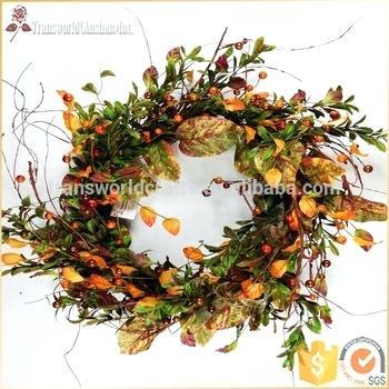 indoor floral wreaths decorating cupcakes for thanksgiving artificial flower fall wreath decoration buy product on