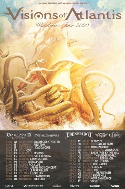 VISIONS OF ATLANTIS Announces 2020 European Headline Tour