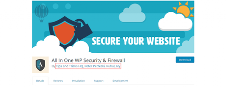 WordPress Firewall AllinoneWp