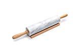 Fox Run Polished Marble Rolling Pin with Wooden...