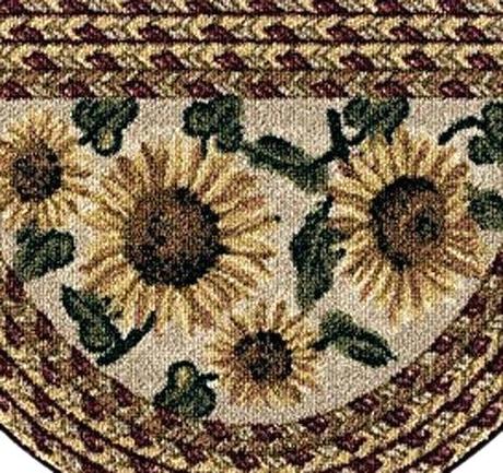 brumlow mills rugs area sunflower braid kitchen rug inch by