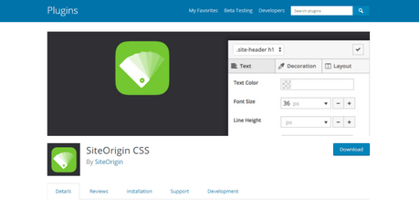 SiteOrigin CSS SiteOrigin CSS
