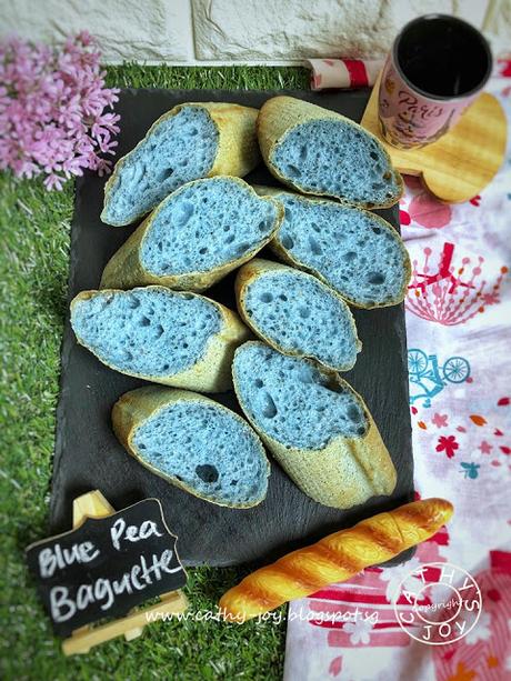Blue Pea Chia Seeds Baguette