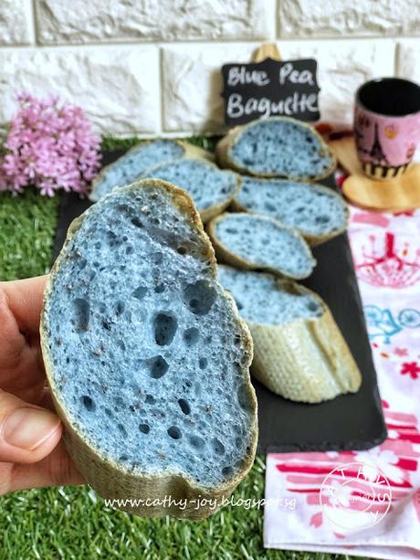 Blue Pea Chia Seeds Baguette