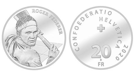 Swissmint to issue Gold & Silver commemorative 20 franc  coins featuring Roger Federer