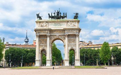 Arch of Peace (Arco della Pace) in Milan. Italy