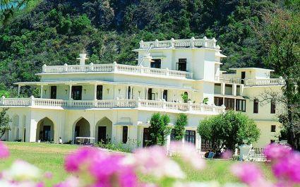 Exterior view of Ananda Spa in Rishikesh, The Himalayas