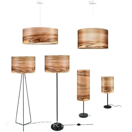 lamp shades modern wholesale glass wooden floor veneer shade satin walnut