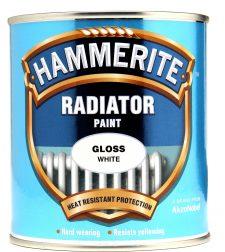 tin of white hammerite radiator paint