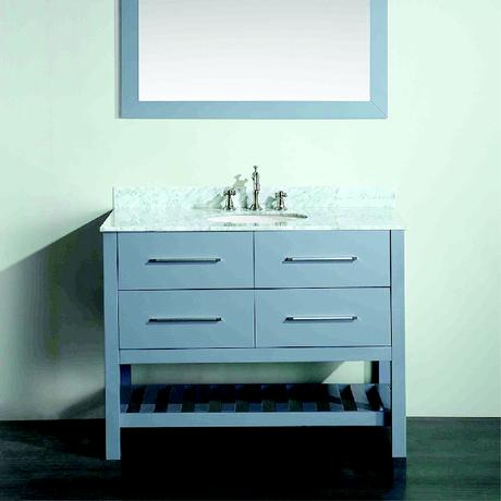 bosconi single contemporary bathroom vanity in gray