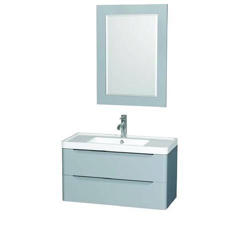murano single floating vanity with two drawers