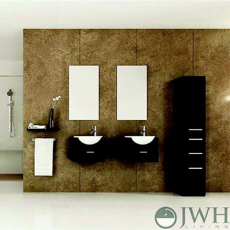mria double wall mounted sink vanity