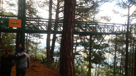 trekking with views at Tree top adventure