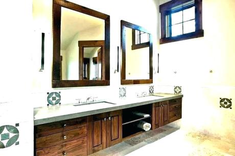 tropical bathroom mirror wall trim for