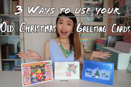 3 ways to use your Old Christmas Greeting Cards