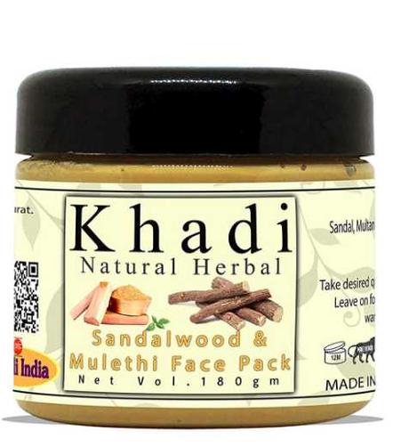 5.Khadi Natural Herbal Sandalwood and Mulethi Face Pack Mask