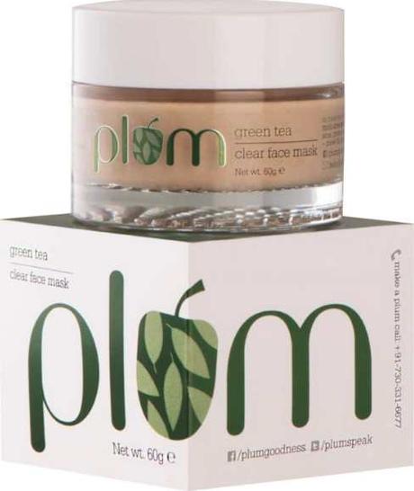 plum green tea face mask