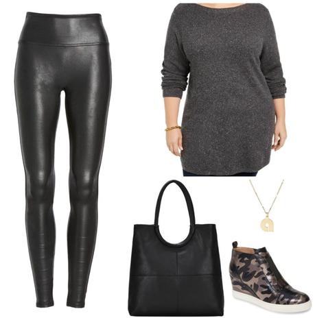 How to Style Faux Leather Leggings