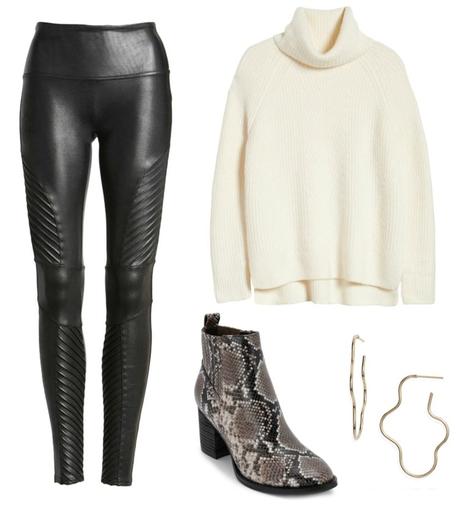 How to Style Faux Leather Leggings