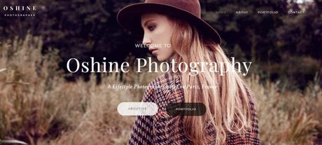 Best 59 Photography WordPress Themes Of 2020 oshine photo