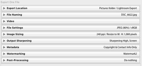 Lightroom Export Settings For Facebook