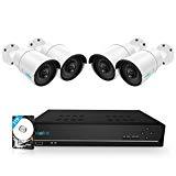 Reolink 8CH 5MP PoE Home Security Camera System, 4pcs Wired 5MP Outdoor PoE IP Cameras, 5MP 8-Channel NVR Security System with 2TB HDD for 24/7 Recording, RLK8-410B4-5MP