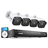 ANNKE 5MP PoE Home Security Camera System H.265+ 8CH Ultra HD 4K NVR, 4X 5MP Outdoor PoE IP Cameras, Starlight Color Night Vision, 2TB HDD for Long Time Recording, Support ONVIF Motion Detection