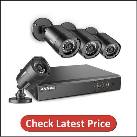 ANNKE 4CH Security Camera System with DVR