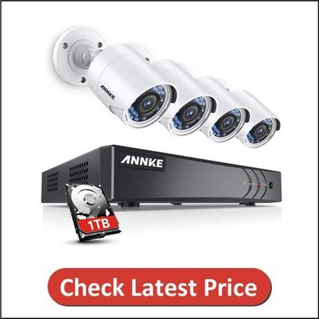 ANNKE 8CH 3MP Surveillance Camera System with DVR
