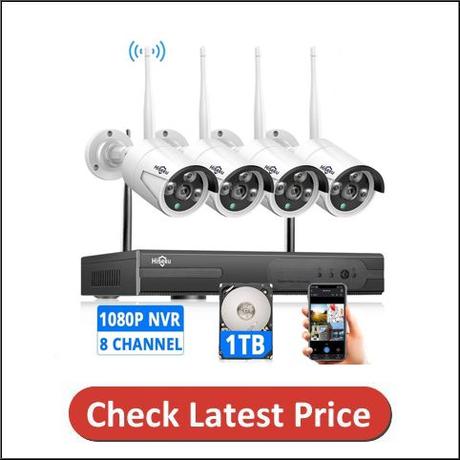 Hiseeu 8-CH Home Wireless IP Security Camera System