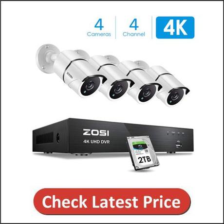 ZOSI 4K Ultra HD Security Cameras System