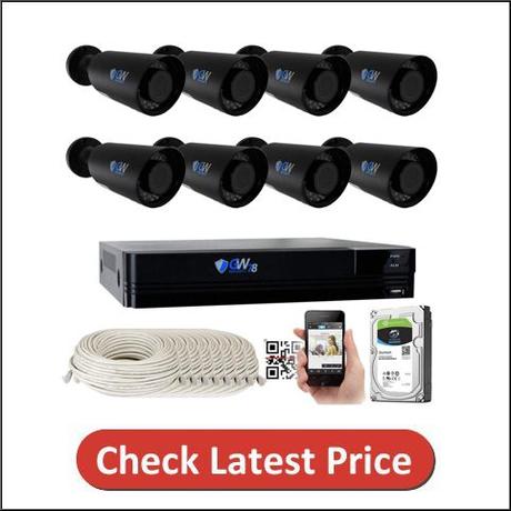 GW 8 Channel 4K 8MP IP PoE Security Camera System