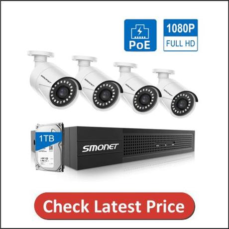 SMONET 2019 1080P Security Camera System Wireless