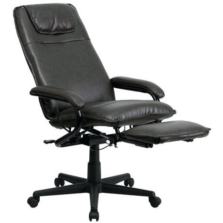 office reclining chair with ottoman shop high back leather executive on