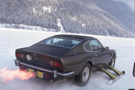 Bond’s Leather Coat and Aston Martin in The Living Daylights Bond’s Leather Coat and Aston Martin in The Living Daylights