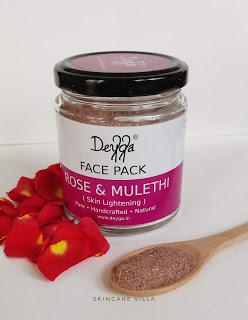Deyga Organics Rose & Mulethi Face Pack Review Deyga Organics Rose & Mulethi Face Pack Review