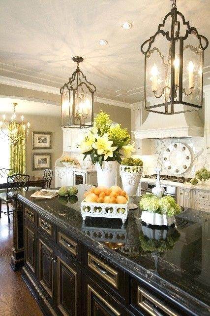chandelier above island chandeleur islands my secret project country kitchen designs french