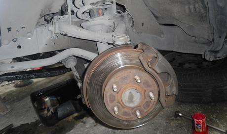 Squealing brake disc