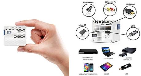 7 Smallest Projectors That You Can Buy in 2020 AAXA-HD-Pico-LED-Projector